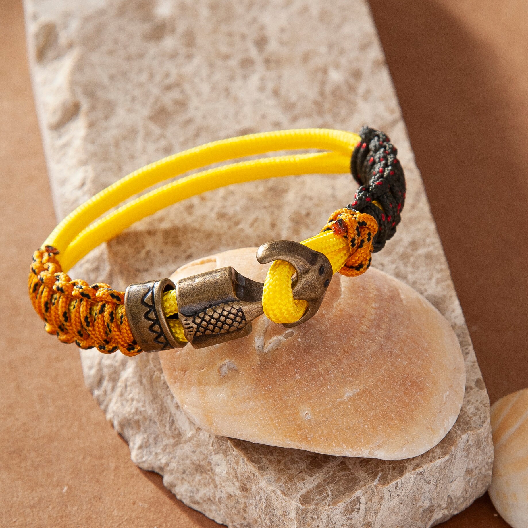 Antic Anchor Yellow Paracord Bracelet Homemade Bracelets Etsy