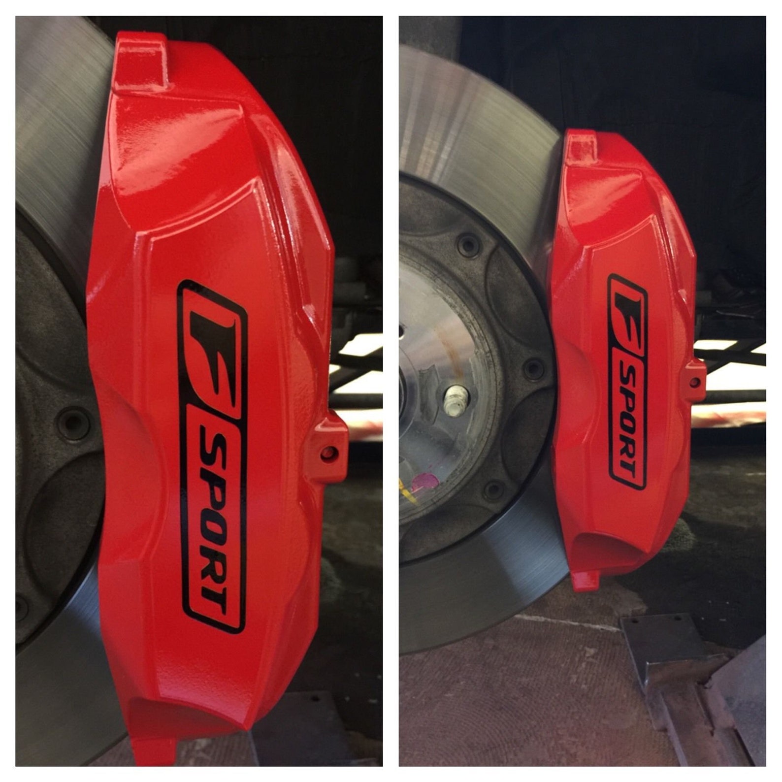 8pc Black Lexus F Sport Brake Caliper Vinyl Sticker Decal Logo Etsy