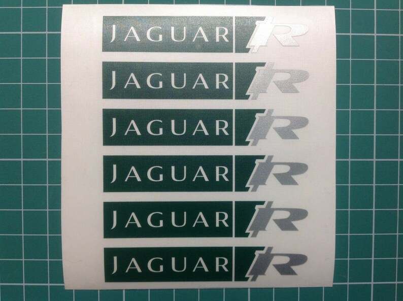 Set of 6x Jaguar R Brake Caliper Decal Sticker fits F type R Etsy
