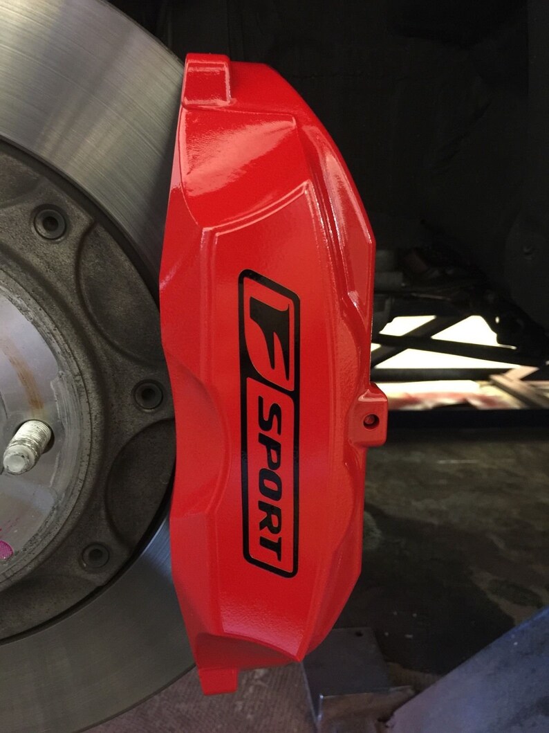 8pc Black Lexus F Sport Brake Caliper Vinyl Sticker Decal Logo Etsy