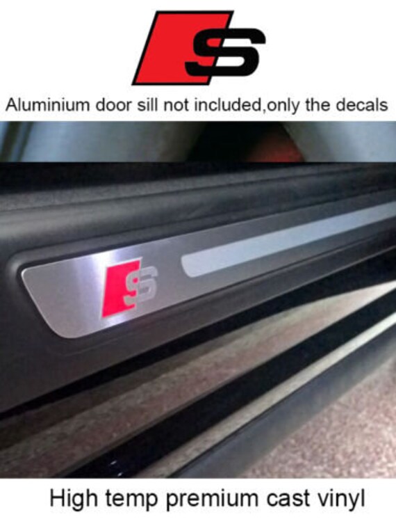 Set of 4 Door Sill Stickers Decals Compatible With Audi S Line Etsy