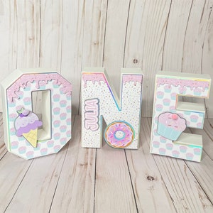 3D Letter Sweet One, Sweet One Birthday Party Favors, Sweet One 1st Birthday Party, Sweet One 1st Party Decor, 1st Birthday Sweet One