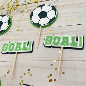 Soccer Cupcake Topper, Soccer Birthday Party, Soccer Party Decor, Soccer Birthday Cake Topper, Custom Soccer Topper, Sports Soccer Party