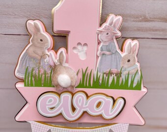 Easter Cake Topper, Easter Favors, Easter Party Decor, Spring Favors, Easter Birthday Party, Spring Party, Easter Gifts, Easter Bunny