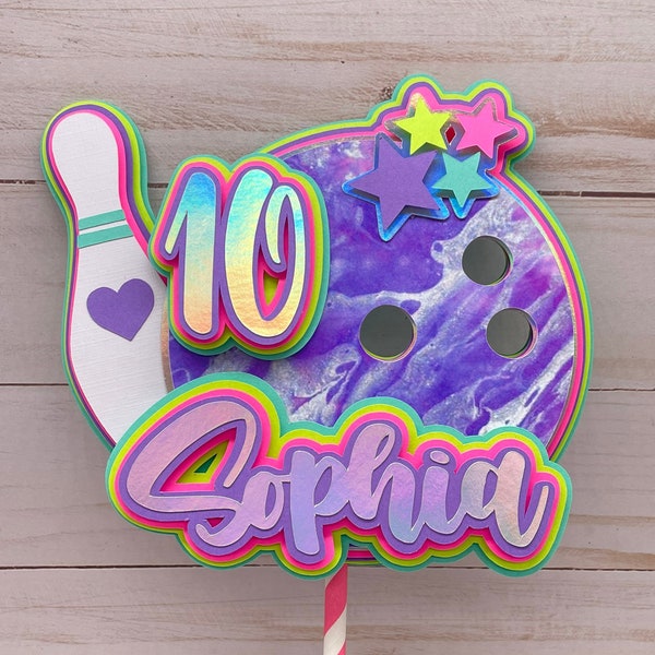 Bowling Cake Topper, Bowling Themed Birthday Party, Bowling Party Decor, Bowling Centerpiece, Bowling Party Supplies, Bowling Birthday Party