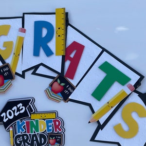 Kindergarten Grad Banner, Kindergarten Graduation Party Decorations, Graduation Banner, Pre K Graduation Banner