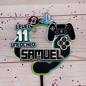 Gamer Cake Topper, Video Games Cake Topper, Gamer Party, Gamer Birthday, Video Games Birthday, Video Games Party, Gamer Birthday