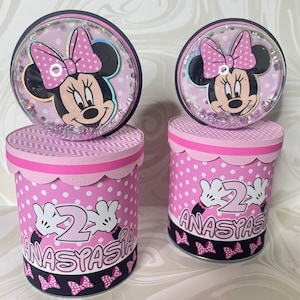 Minnie Mouse Chips Can, Minnie Mouse Birthday, Minnie Mouse Favors, Minnie Mouse Party, M