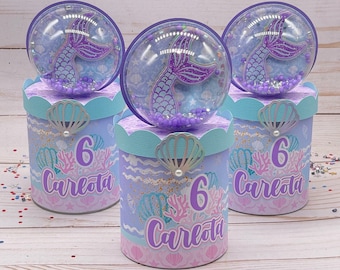 Mermaid Chips Can,Mermaid Favor, Mermaid Party Decor, Under the Sea Favors, Mermaid Birthday Party, Little Mermaid Party,Under the Sea Favor