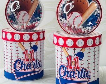 Baseball Chips Can, Baseball Favor, Baseball Party Decor, Team Player Favors, Baseball Birthday Party, Baseball Party, Baseball Gifts