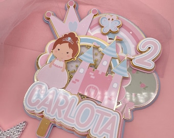 Princess Cake Topper, Princess Party Decorations, Princess Birthday Party, Pretty Princess, Pink Princesses, Princess Party Theme