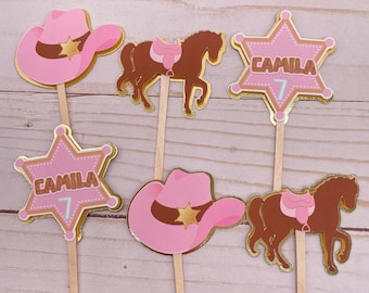 Cowgirl Cupcake Toppers, Howdy Party, Cowgirl Party, Cowgirl Rodeo, Pink Boot, Disco Cowgirl, Rodeo Party, Pink Cowgirl, Cowgirl Theme Party