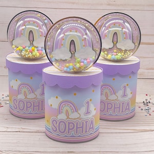 Rainbow Chips Can, Rainbow Birthday Party, Rainbow Party Decor, Rainbow Baby, Rainbow Favors, Rainbow Birthday Decoration, Rainbow Party