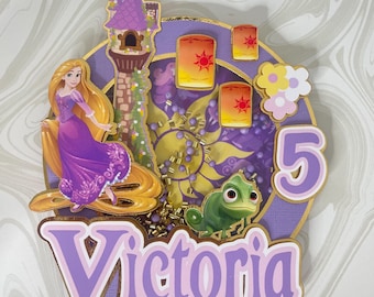 Tangled Shaker Cake Topper, Tangled Party Decor, Rapunzel Cake Topper, Tangled Birthday Party, Princess Cake Topper, Rapunzel Party