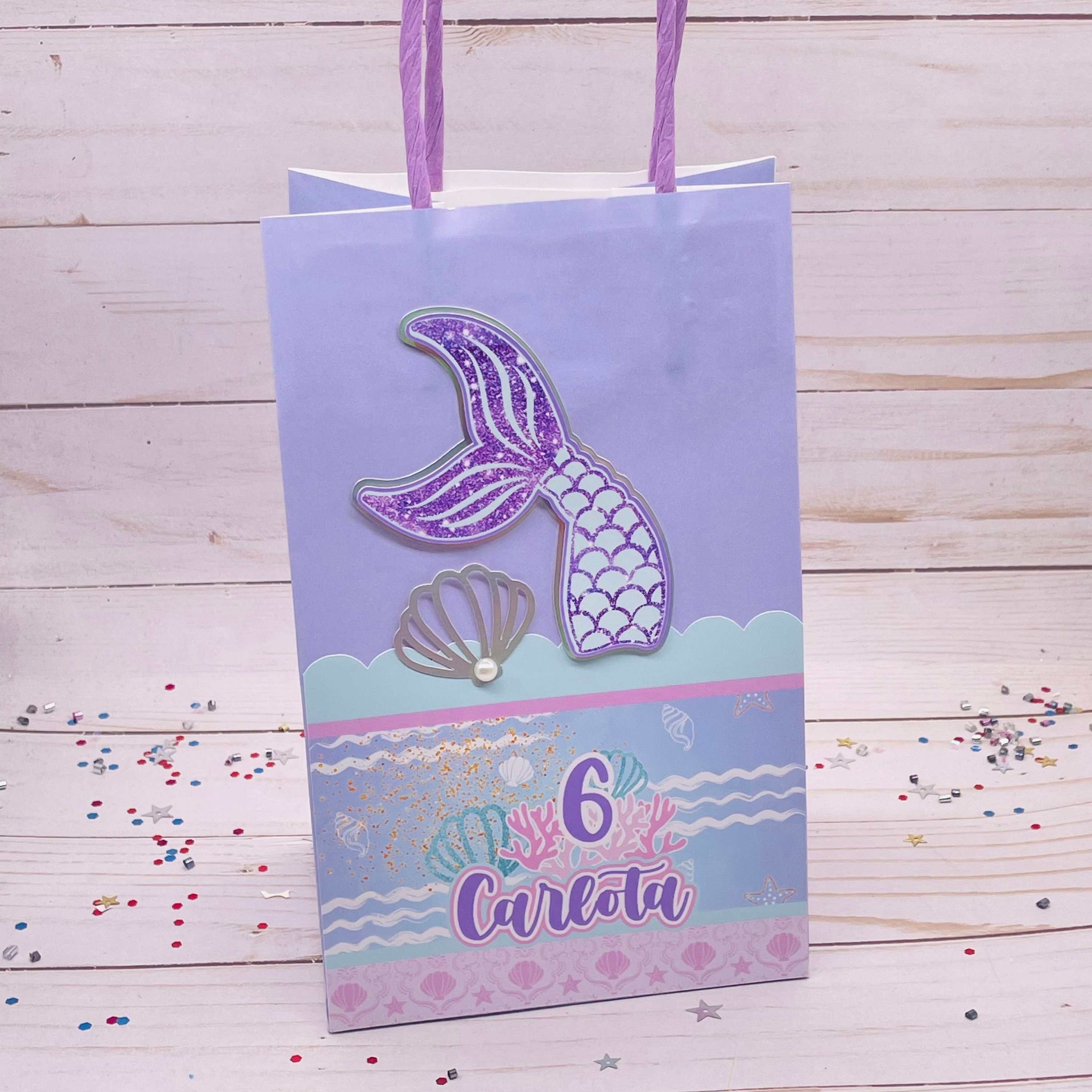 Mermaid Favor Bags, Mermaid Party Decor, Under the Sea Favors, Mermaid ...