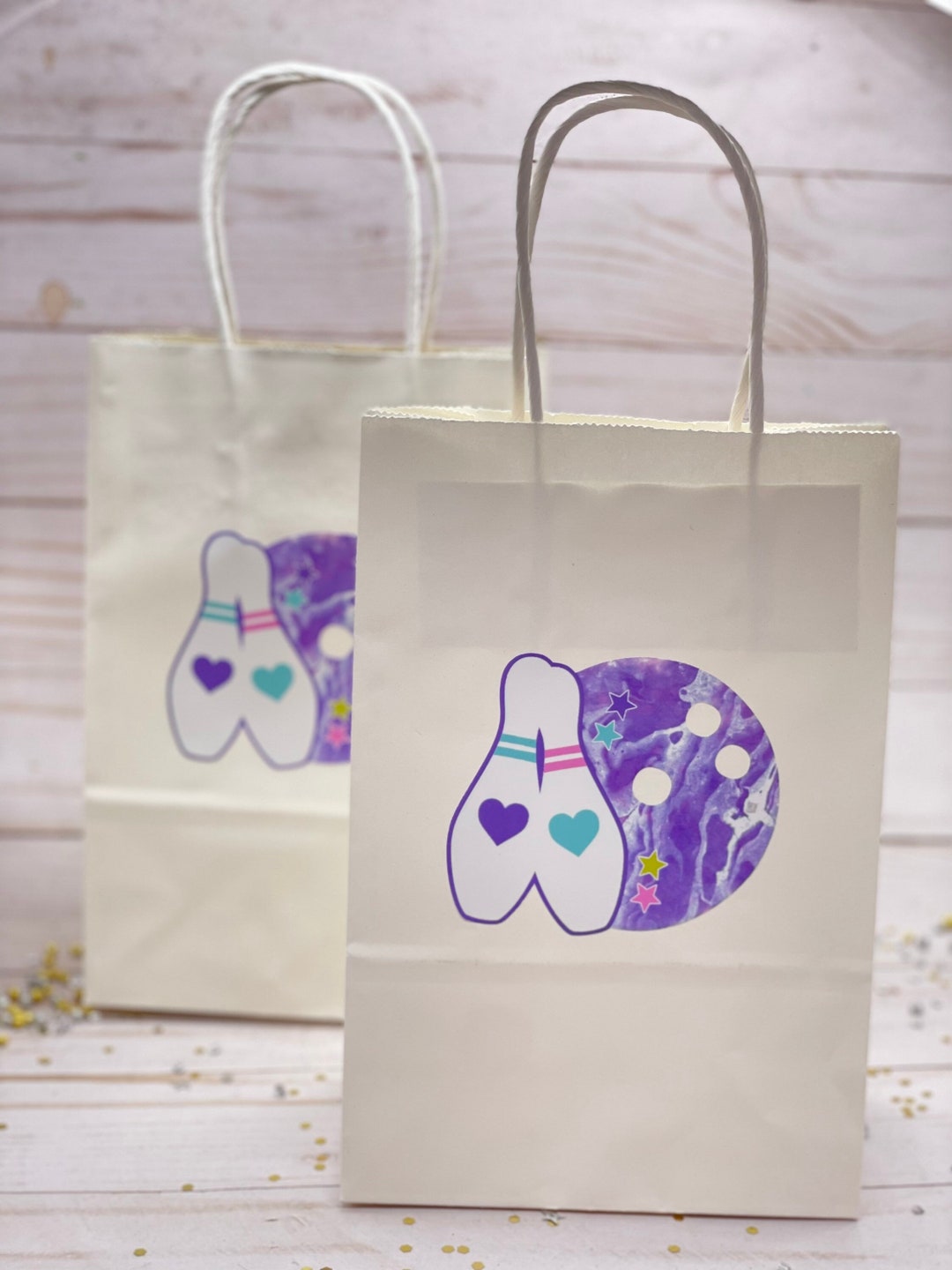 Bowling Favor Bags, Bowling Themed Birthday Party, Bowling Party Decor