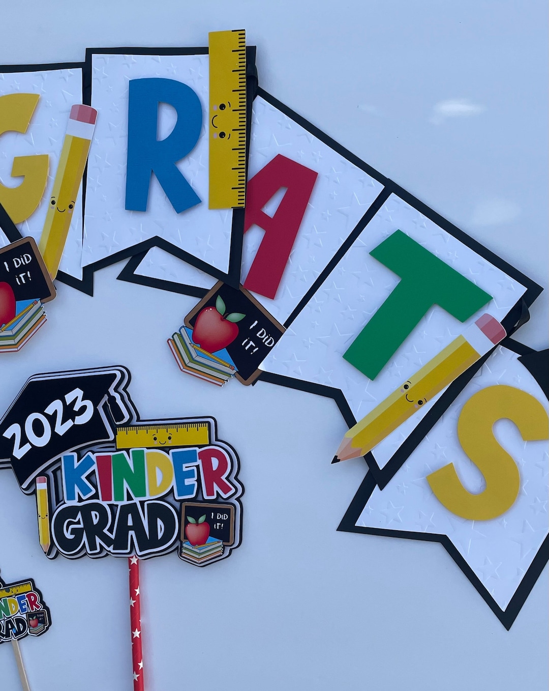 Kindergarten Grad Banner, Kindergarten Graduation Party Decorations