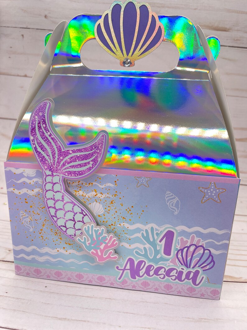 Mermaid Party Favor Box, Under the Sea Theme - Etsy