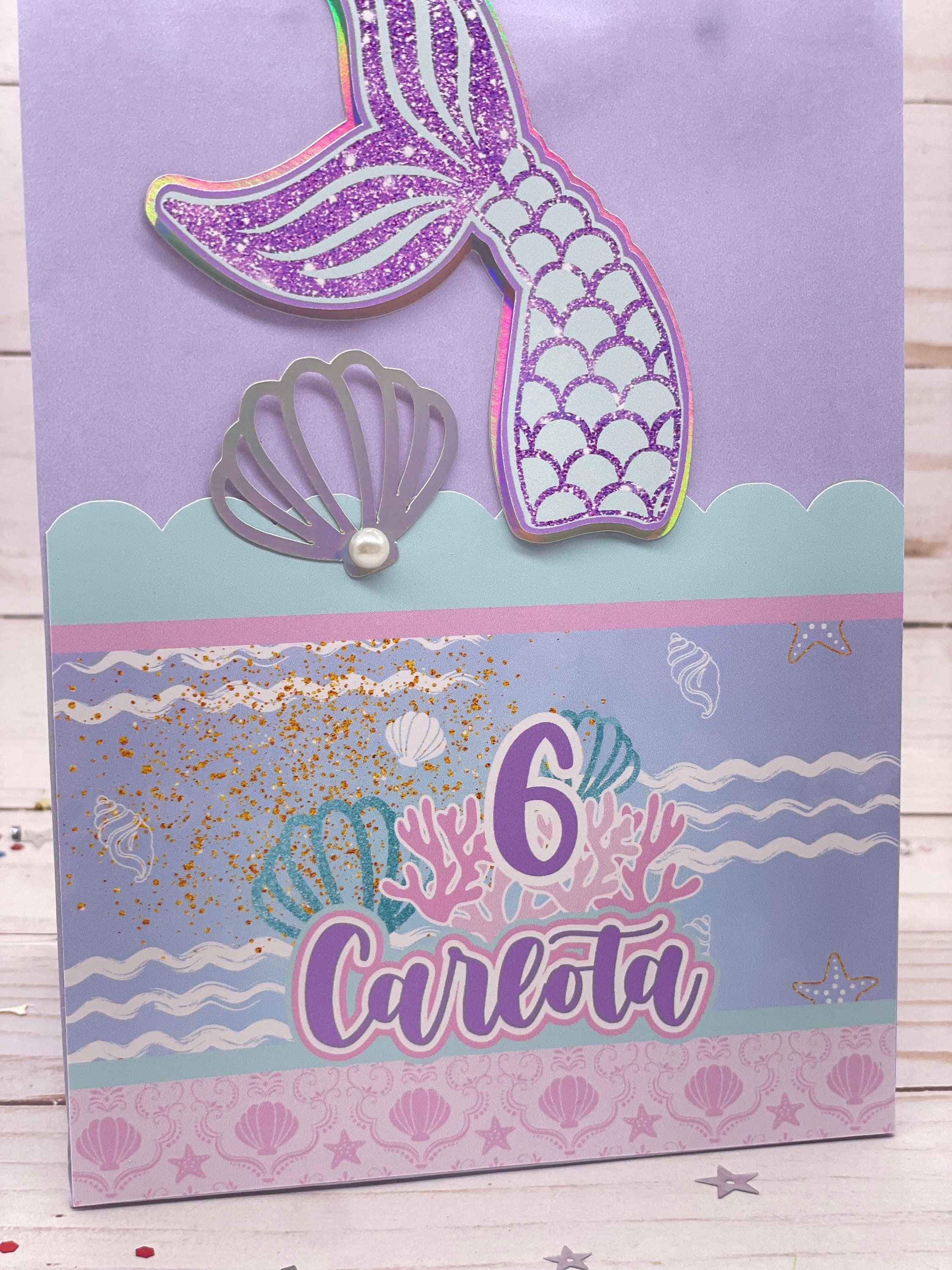 Mermaid Favor Bags, Mermaid Party Decor, Under the Sea Favors, Mermaid ...