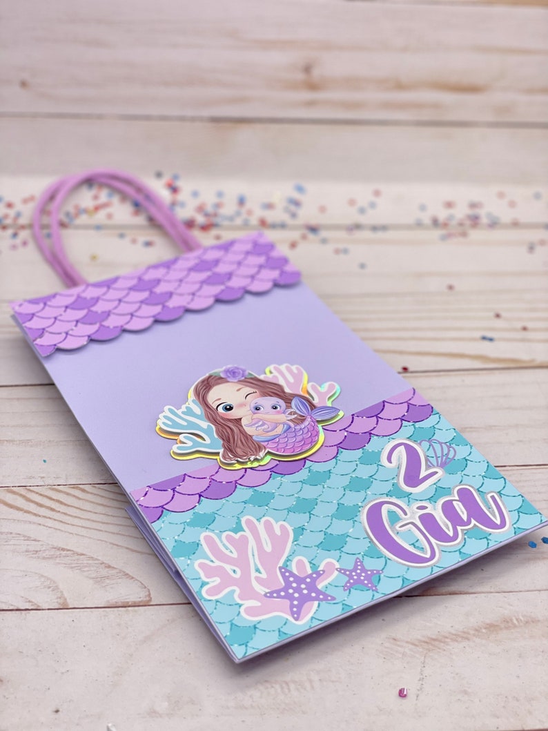 Mermaid Favor Bags, Mermaid Party Decor, Under the Sea Favors, Mermaid ...