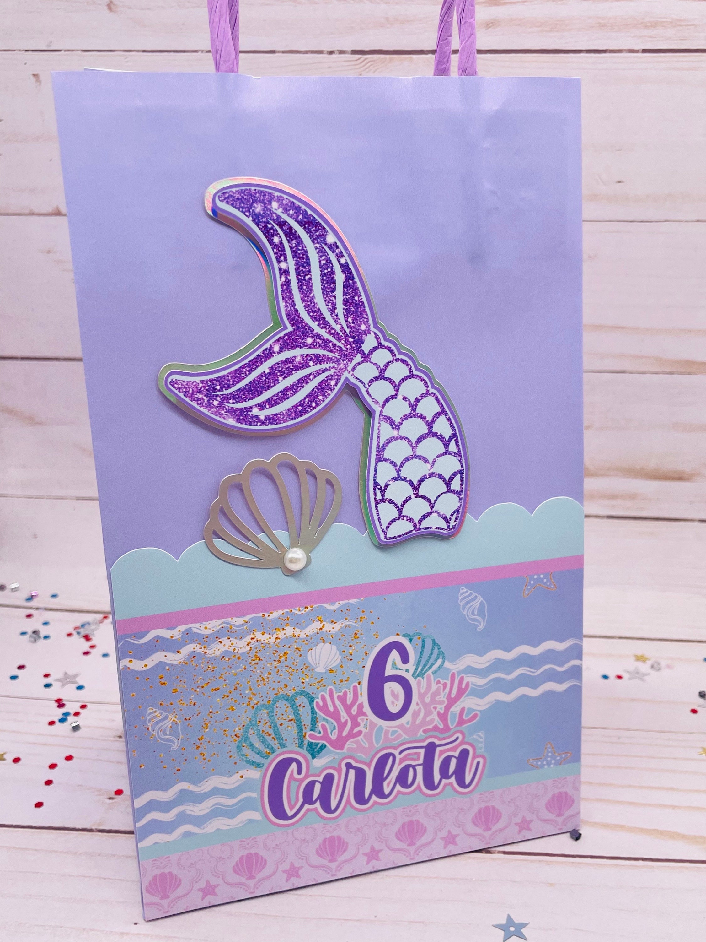 Mermaid Favor Bags, Mermaid Party Decor, Under the Sea Favors, Mermaid ...