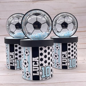 Soccer Chips Can, Soccer Party Favor, Soccer Party Decor, Football Party, Soccer Birthday Party, Sports Soccer Party, Soccer Argentina Party
