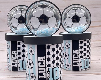Soccer Chips Can, Soccer Party Favor, Soccer Party Decor, Football Party, Soccer Birthday Party, Sports Soccer Party, Soccer Argentina Party