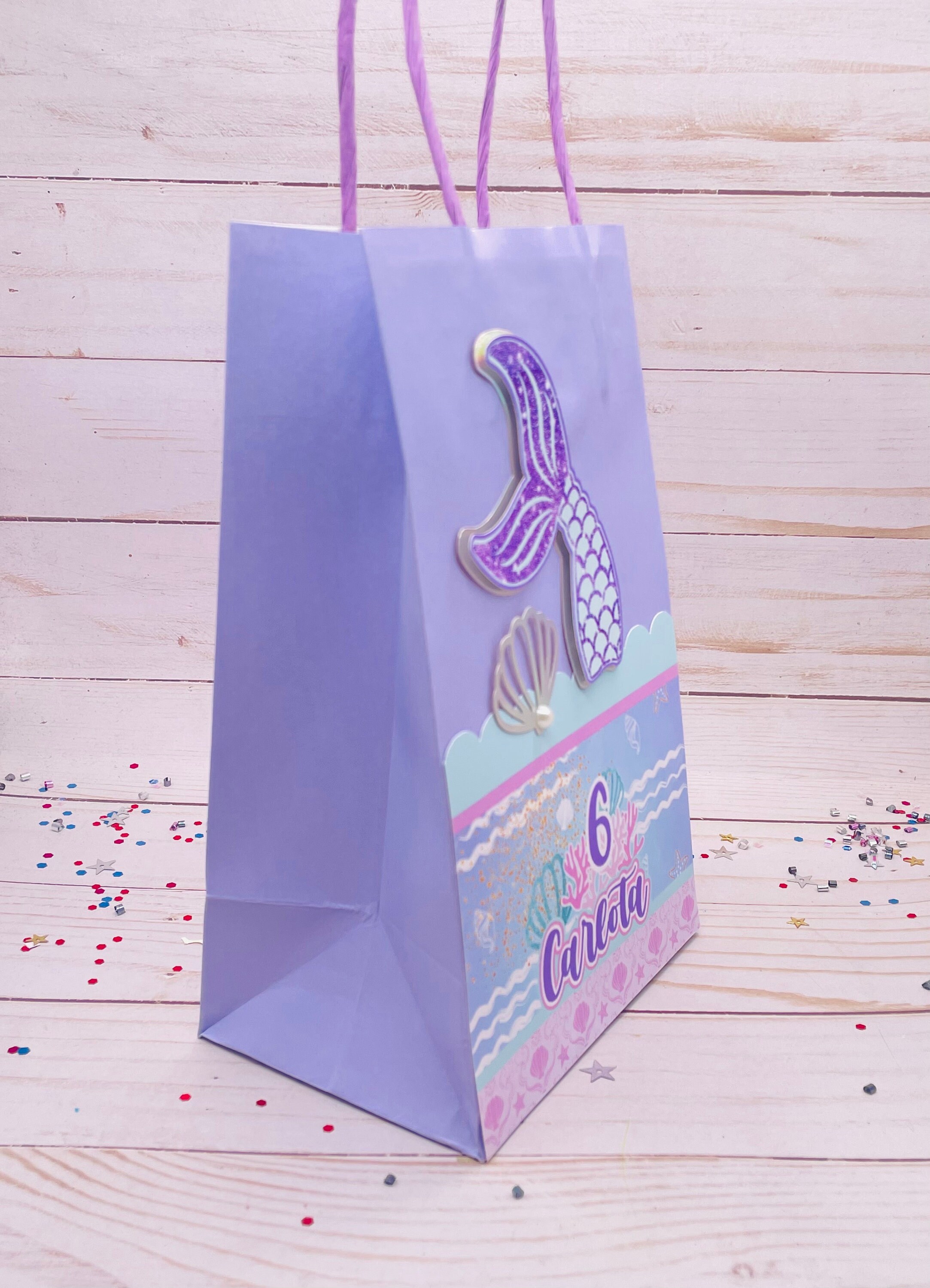 Mermaid Favor Bags, Mermaid Party Decor, Under the Sea Favors, Mermaid ...