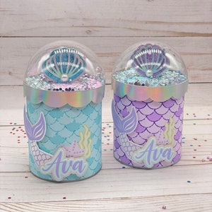 Mermaid Chips Can, Mermaid Favor, Mermaid Party Decor, Under the Sea Favors, Mermaid Birthday Party,Little Mermaid Party,Under the Sea Favor