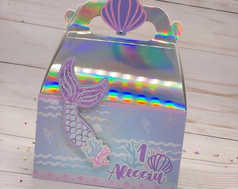 Mermaid Party Favor Box, Under The Sea Theme