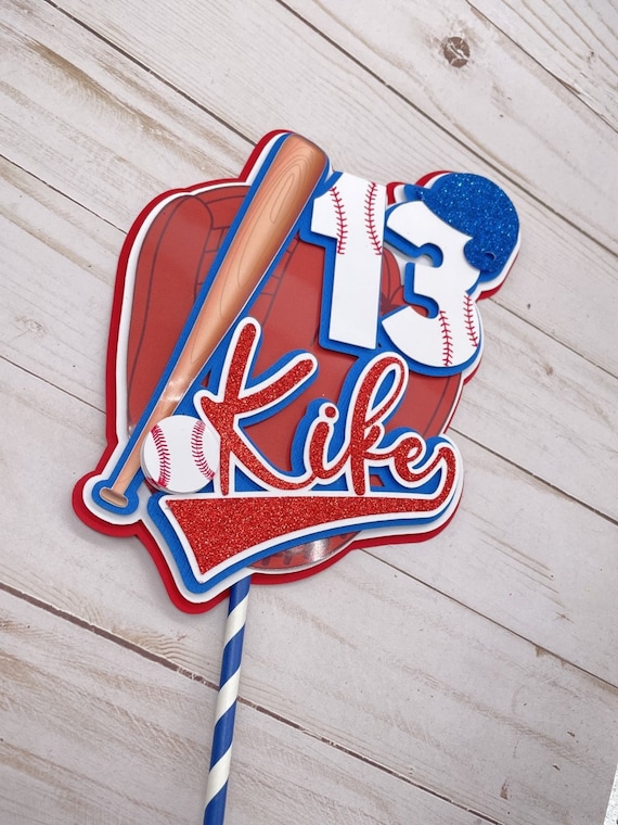 Baseball Cake Topper Baseball Party Baseball Cake Baseball - Etsy