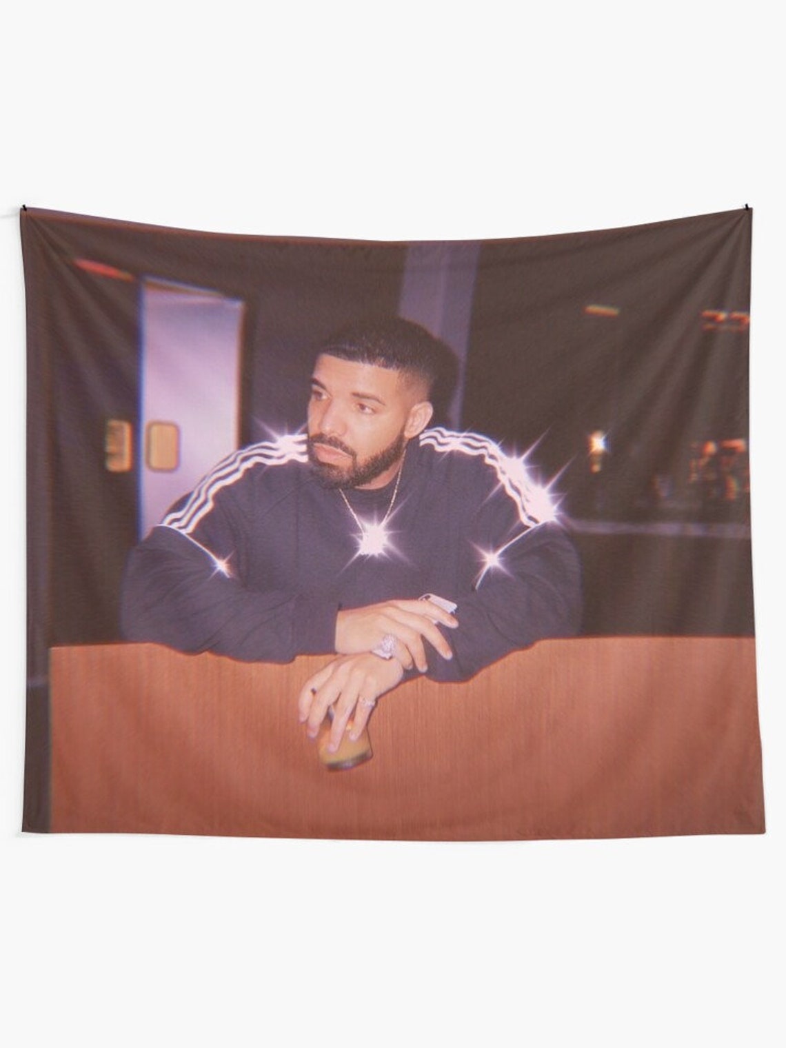 Drake Bling Wall Tapestry Drake Rapper Wall Tapestry Funny Etsy
