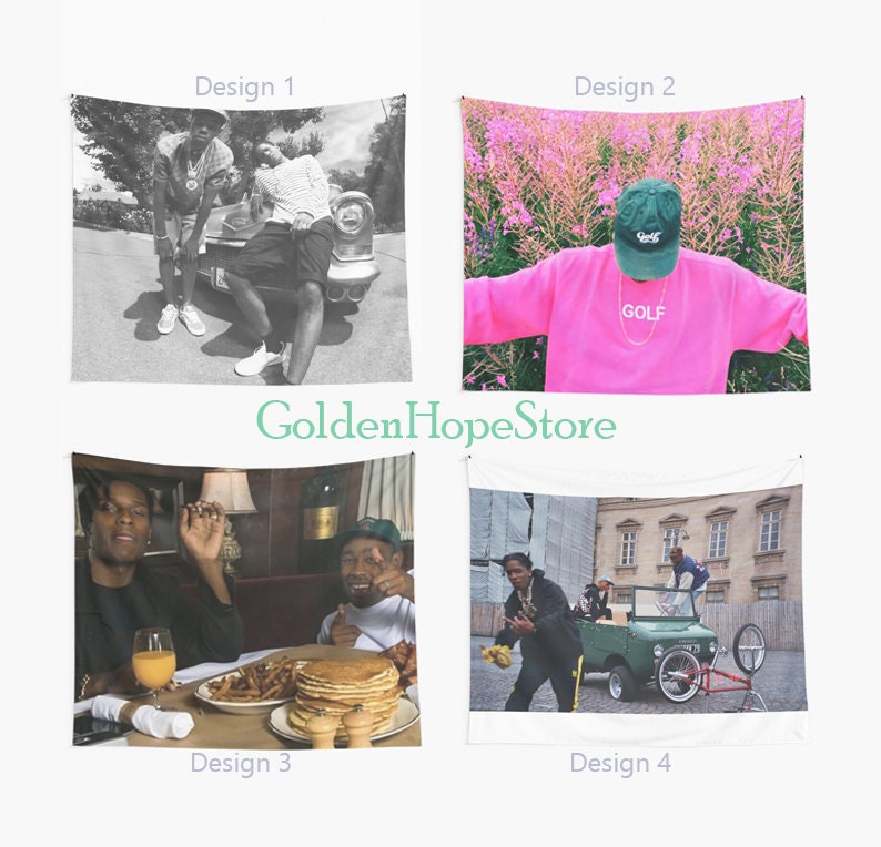 Tyler The creator Wall Tapestry Asap Rocky Wall Hanging Etsy