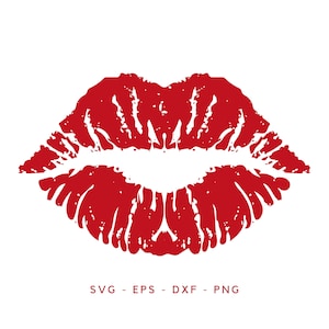 Lips SVG - Valentines Day SVG - Kissy Lips SVG - Kiss Cricut Cut Files - Kiss png - Love Svg - Digital download commercial use dxf-eps Love