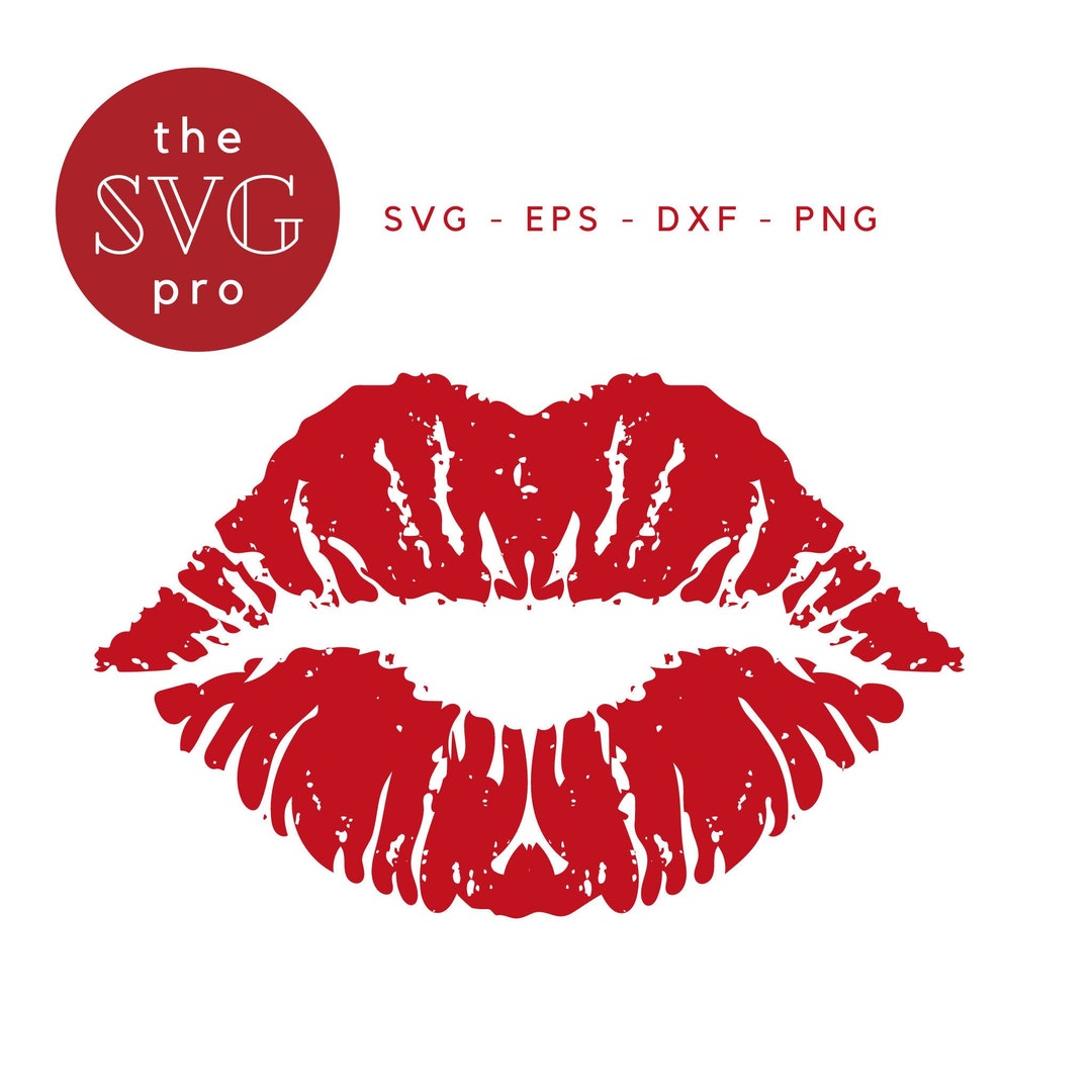 Lips SVG, Red Lips Svg, Kiss, American Lips Svg, Kiss Design, Cricut