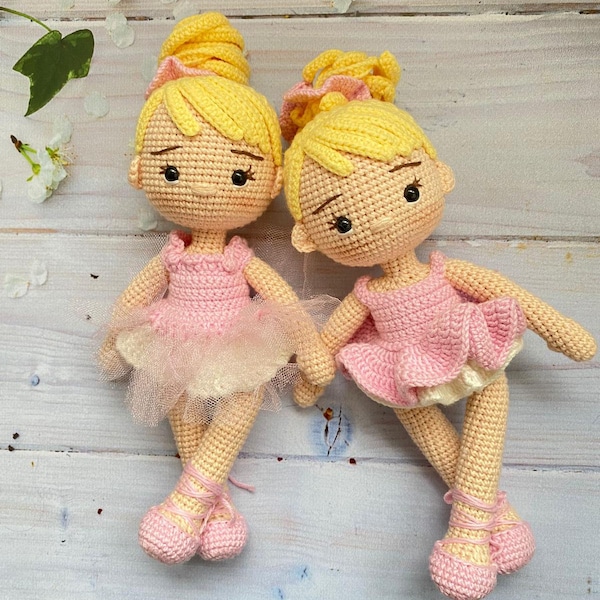 Poupée ballerine, poupée spéciale faite main, cadeau pour fille, jouets pour enfants, cadeau d'anniversaire pour enfants, pour amateur de danse classique, poupée au crochet à vendre