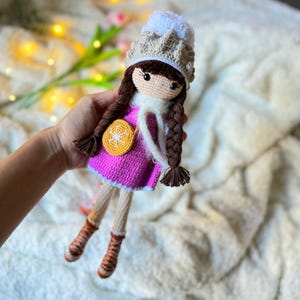 Handmade gift, Amigurumi, crochet doll, Gift for daughter, toys for kids, Birthday gift, Christmas gift for her, for doll collector