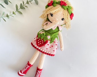 Doll, Christmas Gift for kids, Crochet doll, Tinker Bell, Birthday Gift for kids, Handmade toys for girl, knit doll, Amigurumi, Natural toys