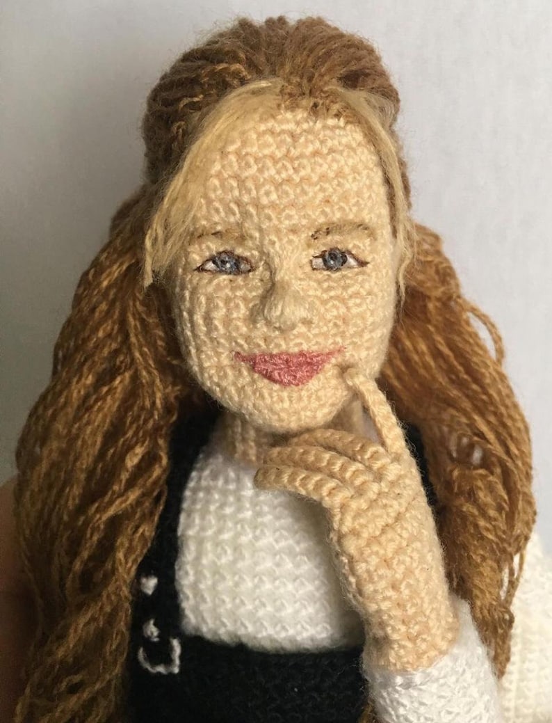 Custom Portrait Doll, Mini Me Doll, Personalized Doll, Personalized Gift, Crochet Doll from photo, Custom Gift, Mothers day gift image 5