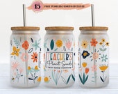 Teachers Plant Seeds That Grow Forever - 16 oz Libbey Glass Can Tumbler Sublimation Design - Design Digital Download PNG