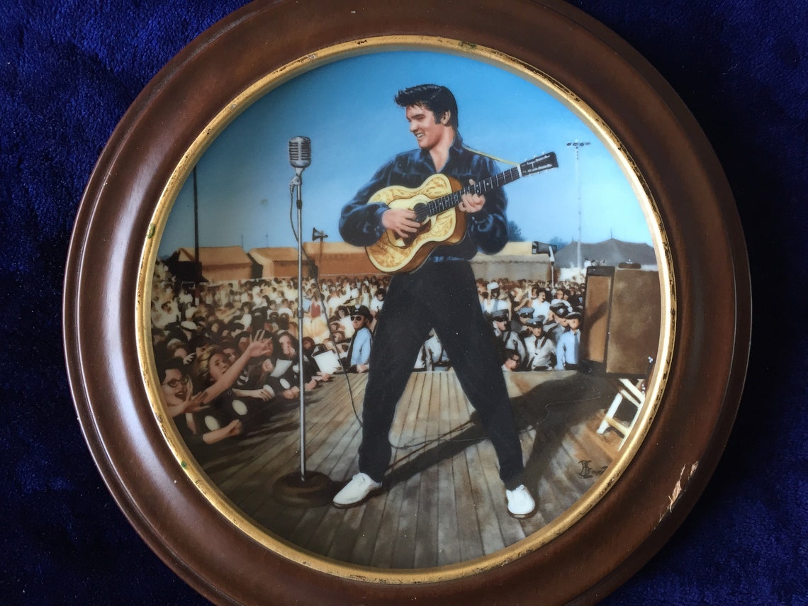 Elvis Presley Framed Plate Back to Tupalo 1956 Forth Issue in the ...