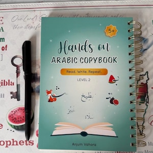 NUEVO: Cuaderno mágico reutilizable con alfabeto árabe, cuaderno de trazos, Groove, para practicar la escritura a mano, novedad, regalo de Eid