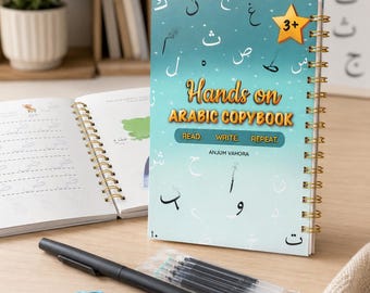Hands-On Arabic Copybook: Reusable Alphabet Tracing Eid Gifts (Ages 3+)