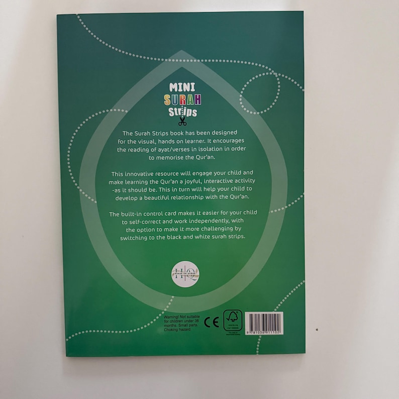 MINI Surah Strips - Juzz Amma, Koranen för barn, Islamiska böcker, Koranböcker, Muslimska böcker, Montessoribok, Muslimsk hemskola, Surah Fatiha bild 10