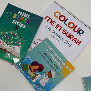 Quran Memorization Kit: Juz Amma Surah Strips, Coloring Book (Muslim Homeschool)