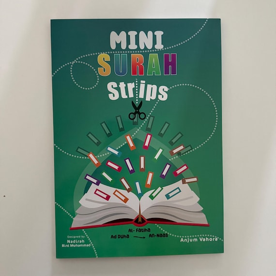 MINI Surah Strips - Juzz Amma, Quran for kids, Islamic Books, Quran Books, Muslim Books, Montessori Book, Muslim Homeschool, Surah Fatiha