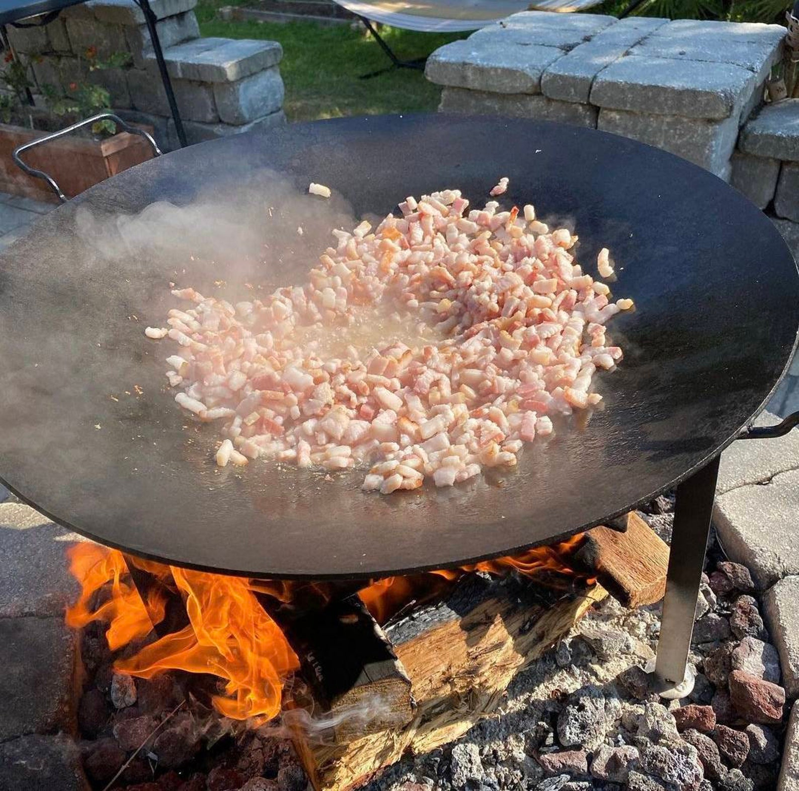 Seasoned 24 Inch Cowboy Wok Deep Disk Cooker Plow Disk Etsy