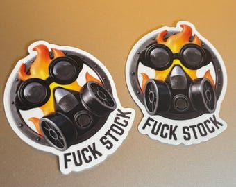 Pegatina de vinilo de pollo Hot Rod / Ralfy Customs, calcomanía de máscara de gas