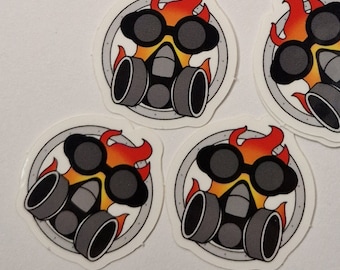 Pegatina de vinilo de pollo Hot Rod / Calcomanía personalizada para motocicleta