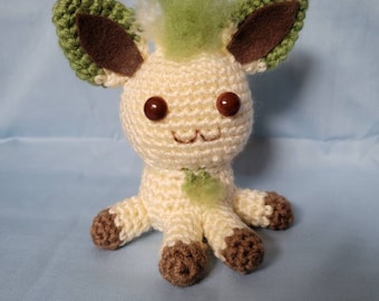 Chibi Leafeon Amigurumi